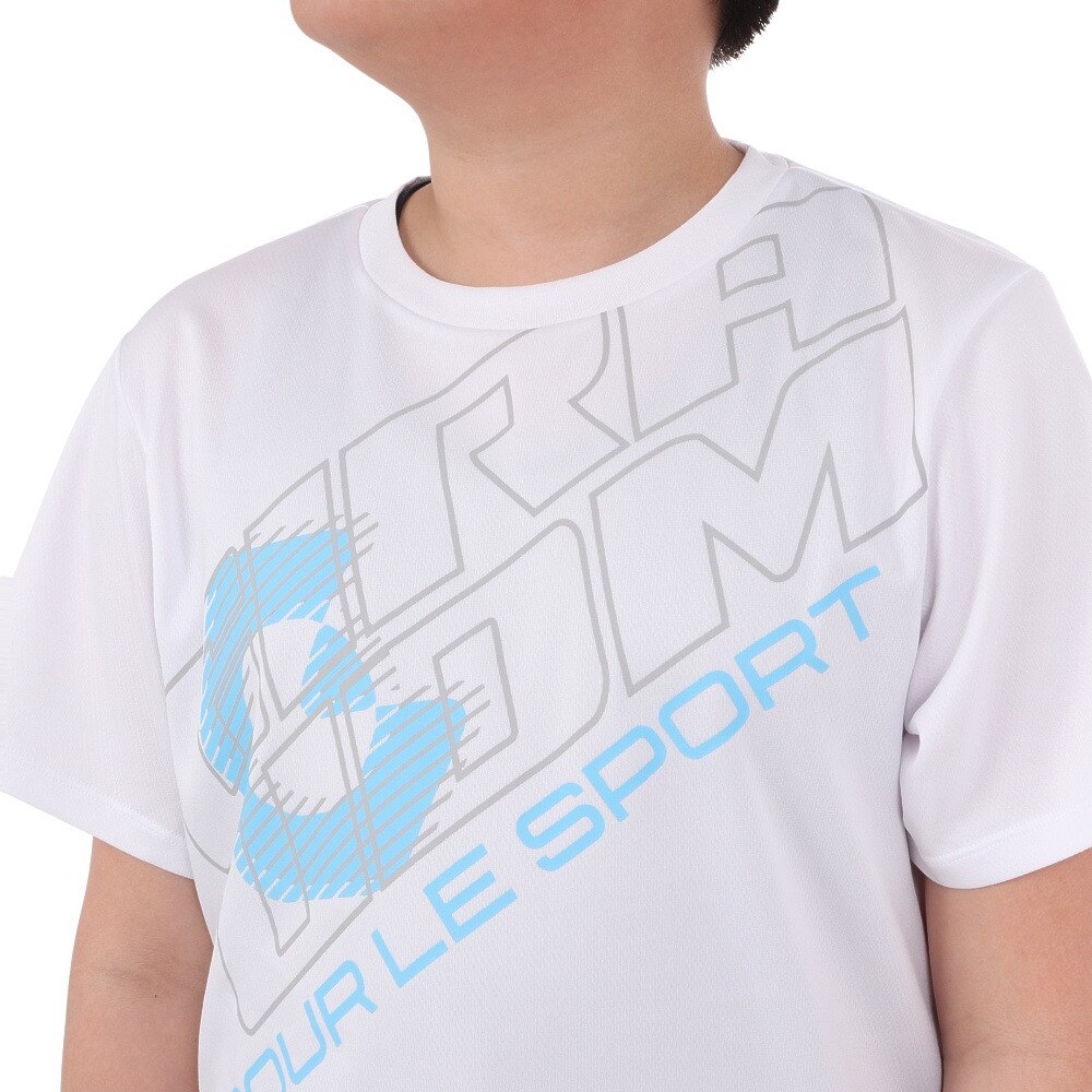 ジローム（GIRAUDM）（キッズ）ジュニア ドライプラス プリントメッシュTシャツ CT4S0065-TR865-GRES WHT