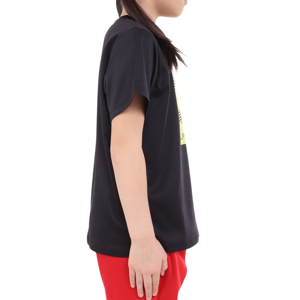 ジローム（GIRAUDM）（キッズ）ジュニア ドライプラス プリントメッシュTシャツ CT4S0066-TR865-GRES BLK
