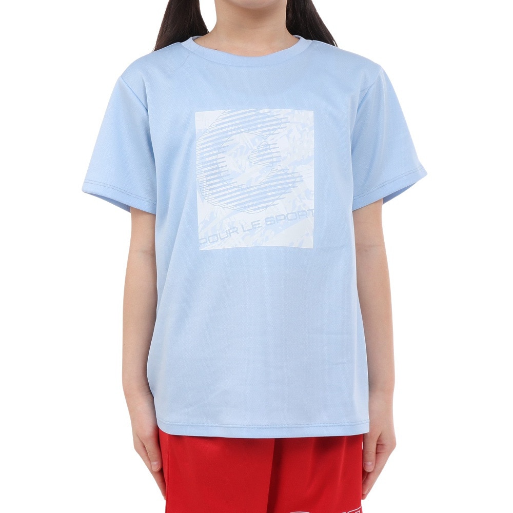 ジローム（GIRAUDM）（キッズ）ジュニア ドライプラス プリントメッシュTシャツ CT4S0066-TR865-GRES LBLU