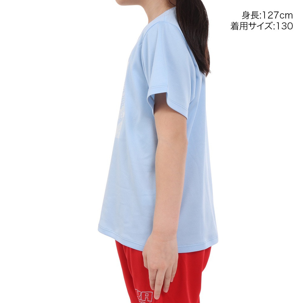 ジローム（GIRAUDM）（キッズ）ジュニア ドライプラス プリントメッシュTシャツ CT4S0066-TR865-GRES LBLU