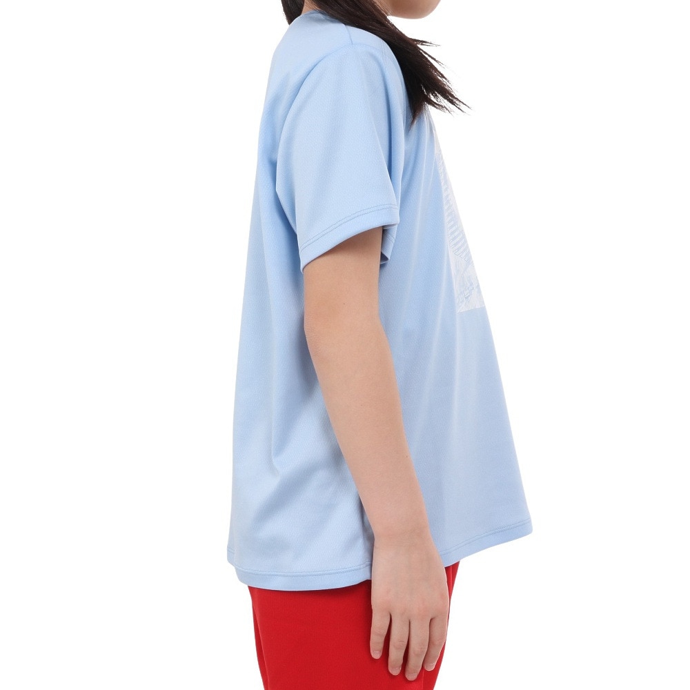 ジローム（GIRAUDM）（キッズ）ジュニア ドライプラス プリントメッシュTシャツ CT4S0066-TR865-GRES LBLU