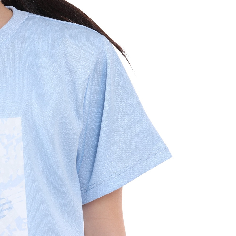 ジローム（GIRAUDM）（キッズ）ジュニア ドライプラス プリントメッシュTシャツ CT4S0066-TR865-GRES LBLU