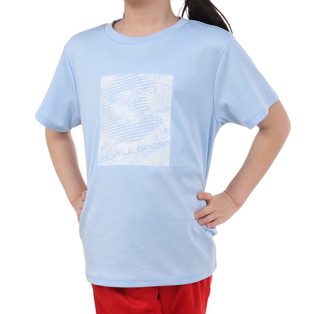 ジローム（GIRAUDM）（キッズ）ジュニア ドライプラス プリントメッシュTシャツ CT4S0066-TR865-GRES LBLU