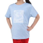 ジローム（GIRAUDM）（キッズ）ジュニア ドライプラス プリントメッシュTシャツ CT4S0066-TR865-GRES LBLU