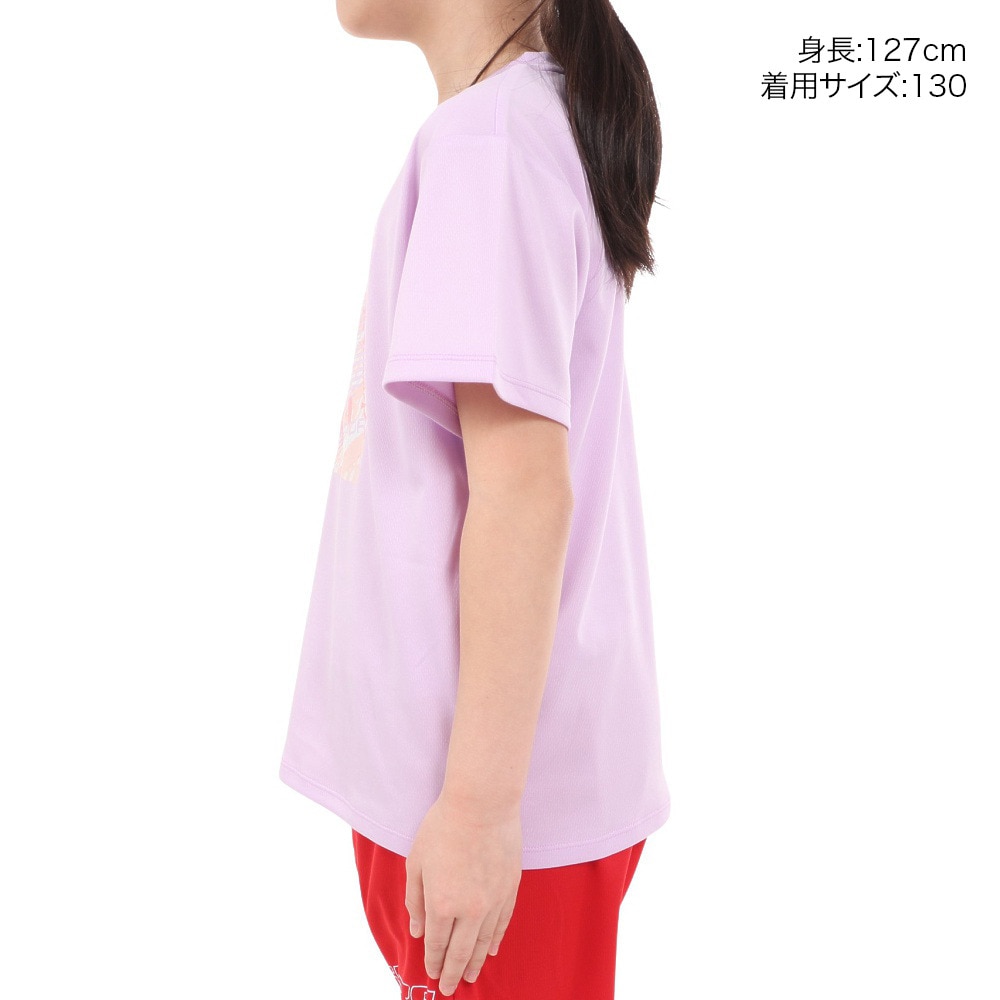 ジローム（GIRAUDM）（キッズ）ジュニア ドライプラス プリントメッシュTシャツ CT4S0066-TR865-GRES PUL