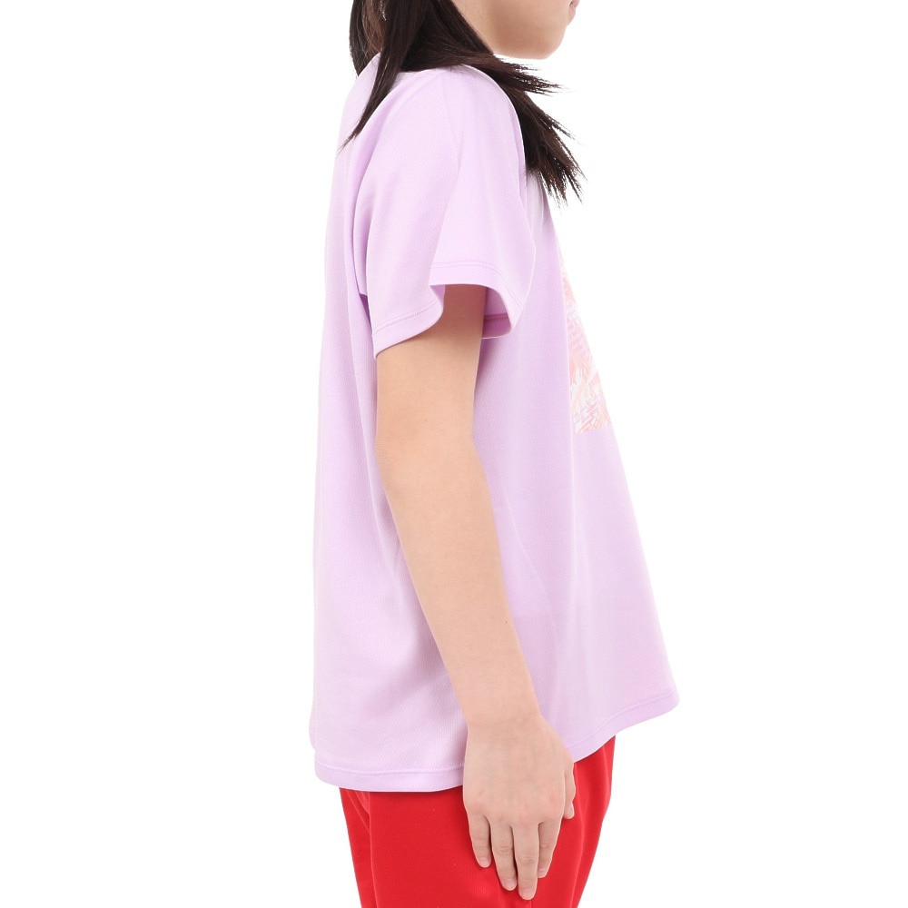 ジローム（GIRAUDM）（キッズ）ジュニア ドライプラス プリントメッシュTシャツ CT4S0066-TR865-GRES PUL