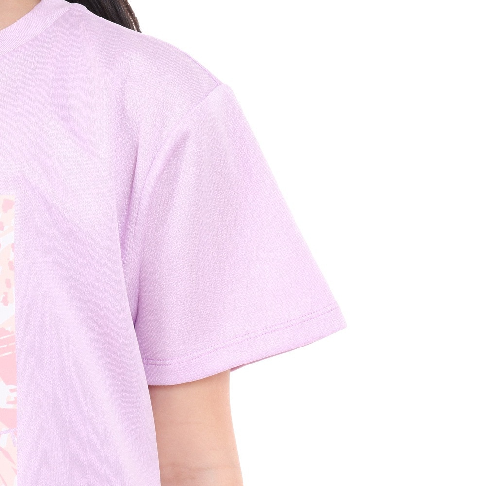 ジローム（GIRAUDM）（キッズ）ジュニア ドライプラス プリントメッシュTシャツ CT4S0066-TR865-GRES PUL
