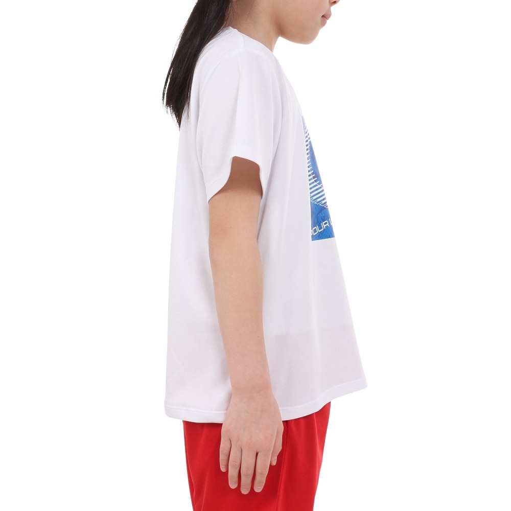 ジローム（GIRAUDM）（キッズ）ジュニア ドライプラス プリントメッシュTシャツ CT4S0066-TR865-GRES WHT