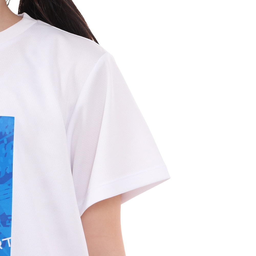 ジローム（GIRAUDM）（キッズ）ジュニア ドライプラス プリントメッシュTシャツ CT4S0066-TR865-GRES WHT