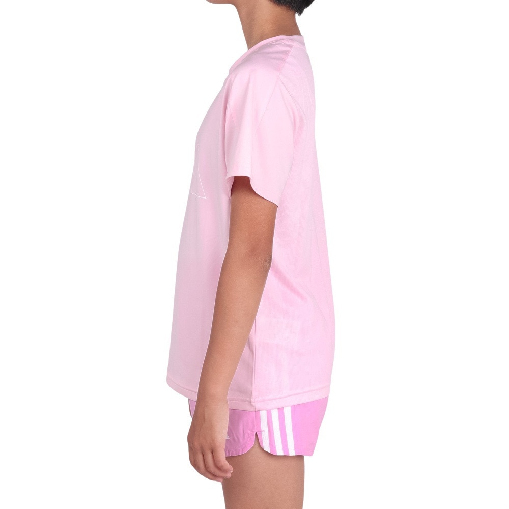 アディダス（adidas）（キッズ）ガール エッセンシャルズ AEROREADY ロゴ レギュラーフィット 半袖Tシャツ ECK74-IJ9578