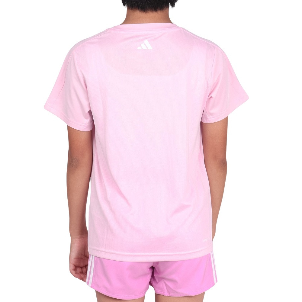 アディダス（adidas）（キッズ）ガール エッセンシャルズ AEROREADY ロゴ レギュラーフィット 半袖Tシャツ ECK74-IJ9578