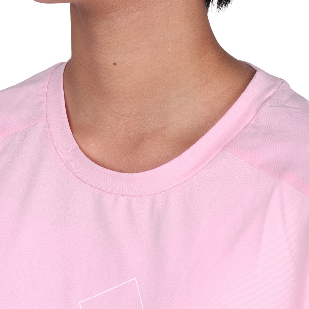 アディダス（adidas）（キッズ）ガール エッセンシャルズ AEROREADY ロゴ レギュラーフィット 半袖Tシャツ ECK74-IJ9578