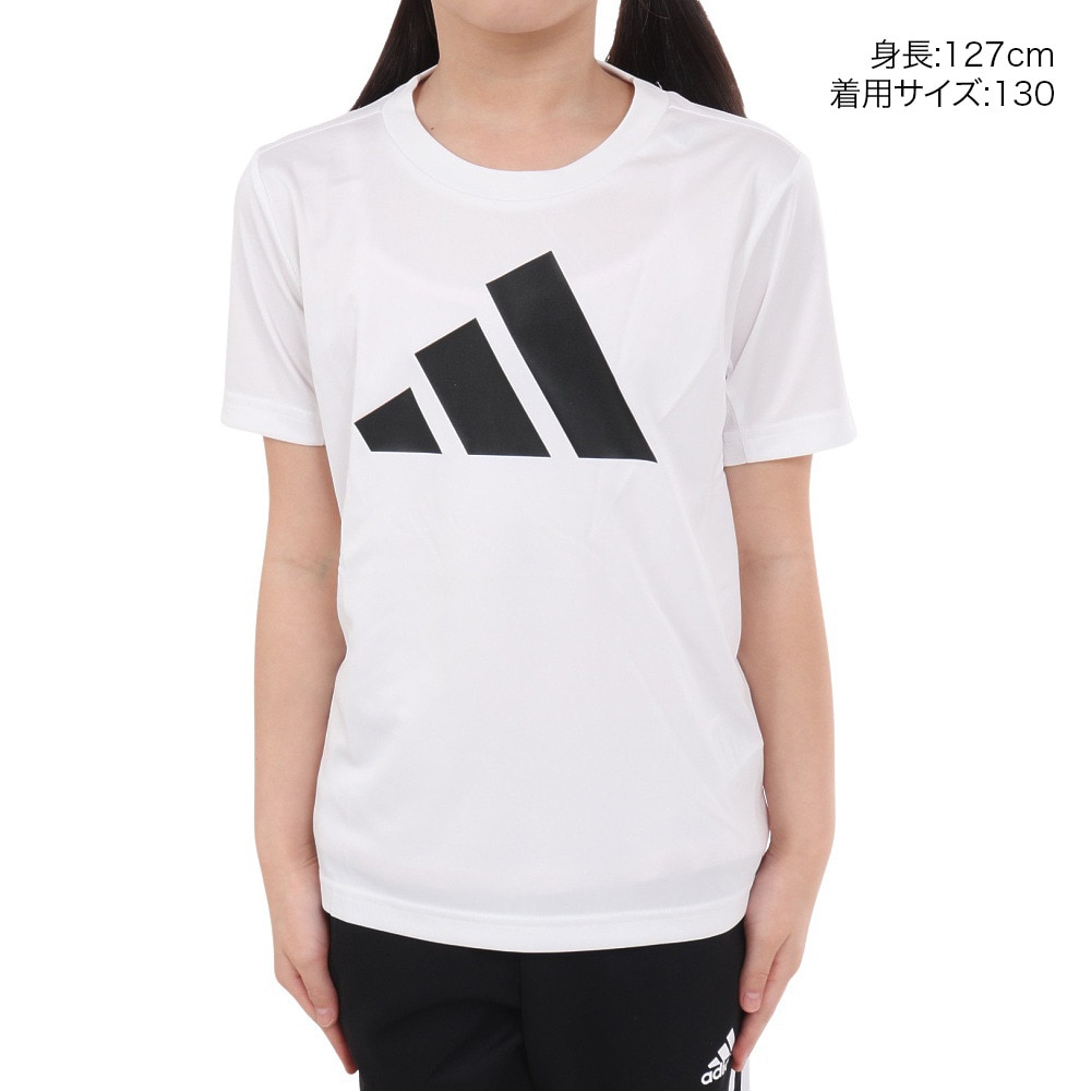 アディダス（adidas）（キッズ）キッズ トレイン エッセンシャルズ AEROREADY ロゴ レギュラーフィット 半袖Tシャツ ECL93-HS1603