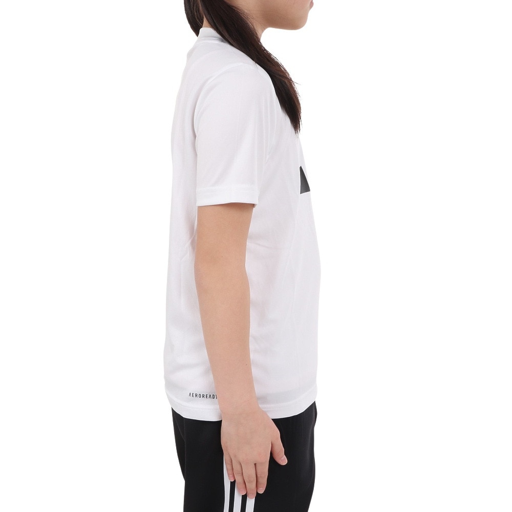 アディダス（adidas）（キッズ）キッズ トレイン エッセンシャルズ AEROREADY ロゴ レギュラーフィット 半袖Tシャツ ECL93-HS1603