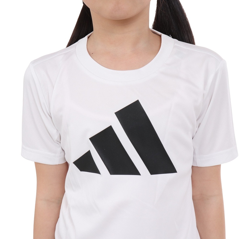 アディダス（adidas）（キッズ）キッズ トレイン エッセンシャルズ AEROREADY ロゴ レギュラーフィット 半袖Tシャツ ECL93-HS1603