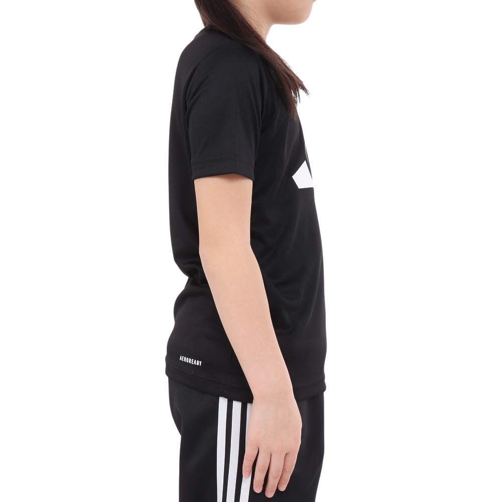 アディダス（adidas）（キッズ）キッズ トレイン エッセンシャルズ AEROREADY ロゴ レギュラーフィット 半袖Tシャツ ECL93-IC5659