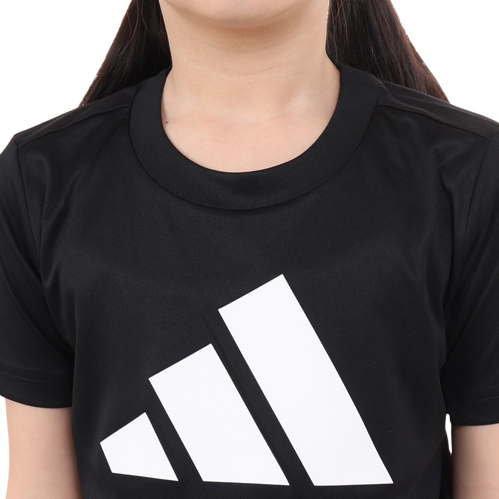 アディダス（adidas）（キッズ）キッズ トレイン エッセンシャルズ AEROREADY ロゴ レギュラーフィット 半袖Tシャツ ECL93-IC5659