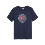 プーマ（PUMA）（キッズ）ボーイズ アクティブ スポーツ ポリ グラフィック 半袖Tシャツ 681361 14 NVY