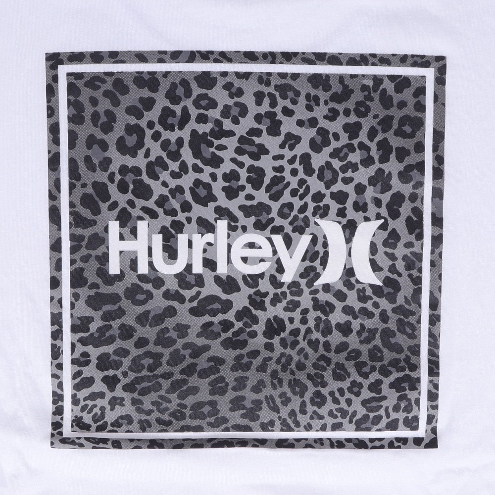 ハーレー（HURLEY）（キッズ）ボーイズ オーバーサイズド レオパード スクエア 半袖Tシャツ BSS2431003-WHT