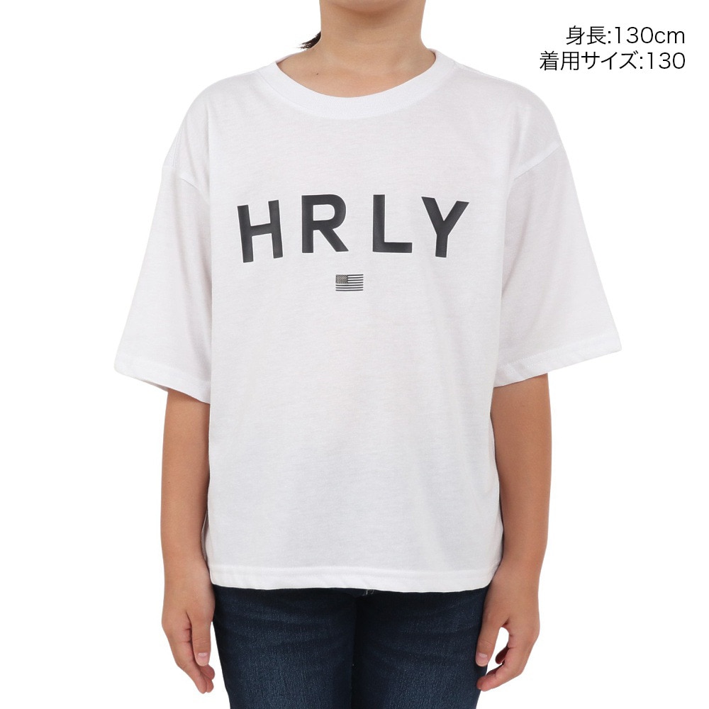 ハーレー（HURLEY）（キッズ）ボーイズ オーバーサイズド ハーレー 半袖Tシャツ BSS2431004-WHT