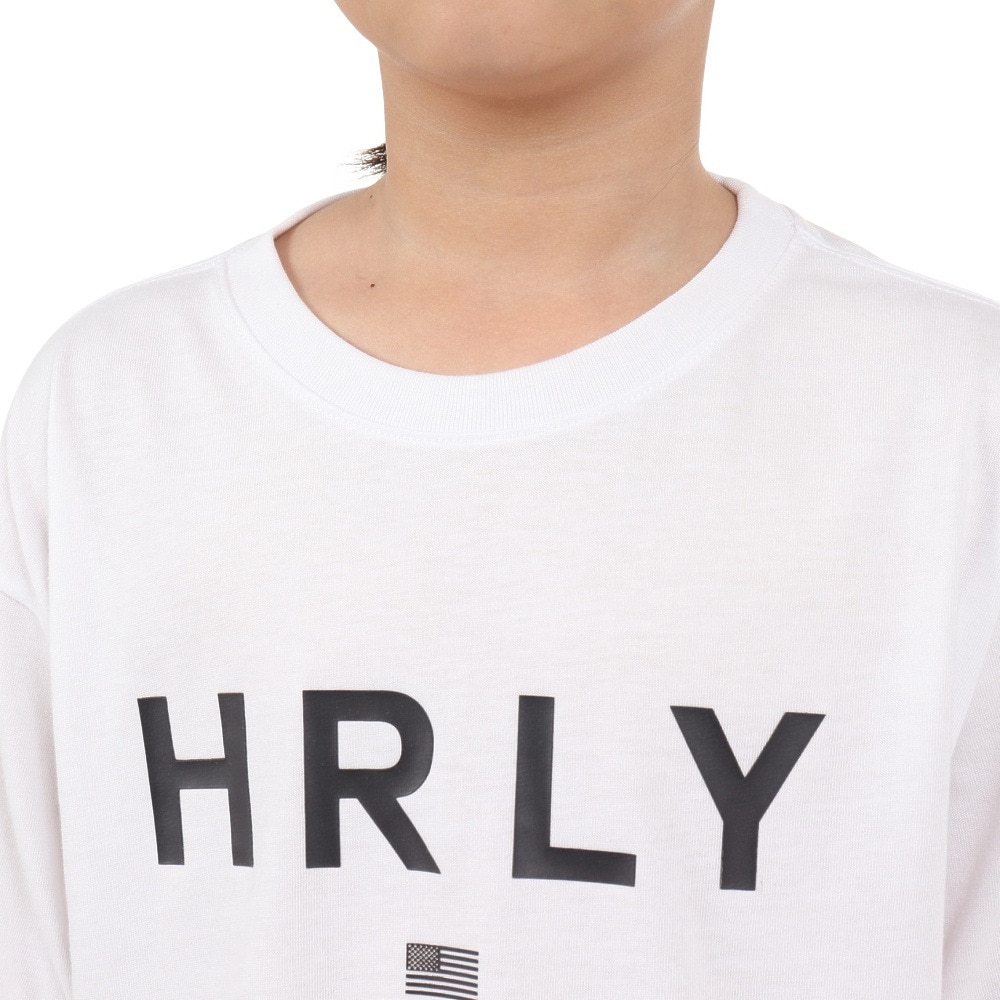 ハーレー（HURLEY）（キッズ）ボーイズ オーバーサイズド ハーレー 半袖Tシャツ BSS2431004-WHT