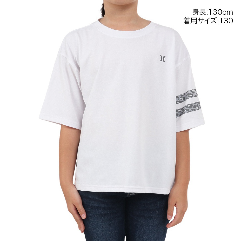 ハーレー（HURLEY）（キッズ）ボーイズ ファントム オーバーサイズド レオパード ブロック パーティー 半袖Tシャツ BUT2431007-WHT