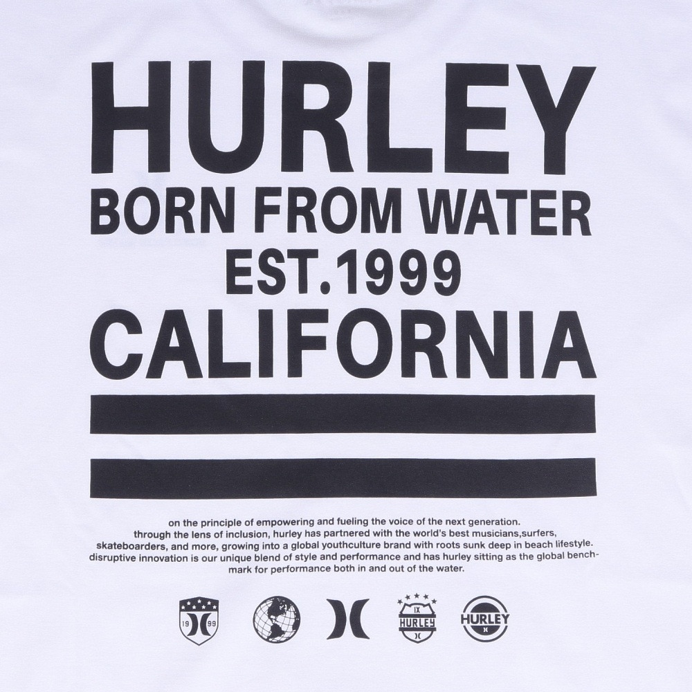 ハーレー（HURLEY）（キッズ）ボーイズ ファントム オーバーサイズド ボーン フロム ウォーター 半袖Tシャツ BUT2431008-WHT