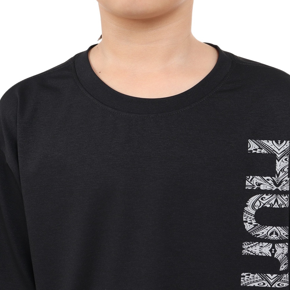 ハーレー（HURLEY）（キッズ）ボーイズ トライバル ロゴ 半袖Tシャツ BUT2431011-BLK