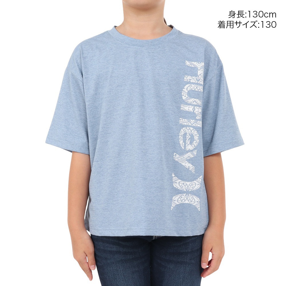 ハーレー（HURLEY）（キッズ）ボーイズ トライバル ロゴ 半袖Tシャツ BUT2431011-DBLE