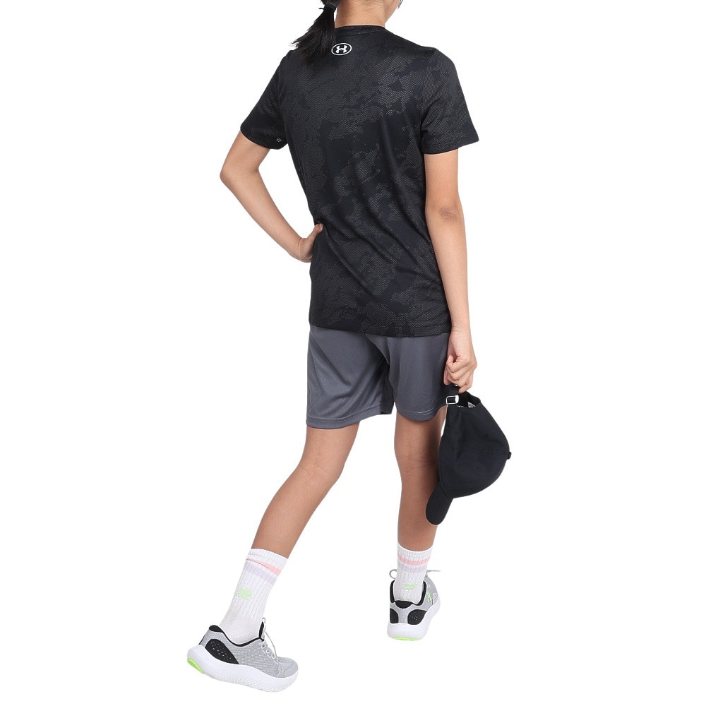 アンダーアーマー（UNDER ARMOUR）（キッズ）ジュニア テック ジャカード 半袖Tシャツ 1390019 001