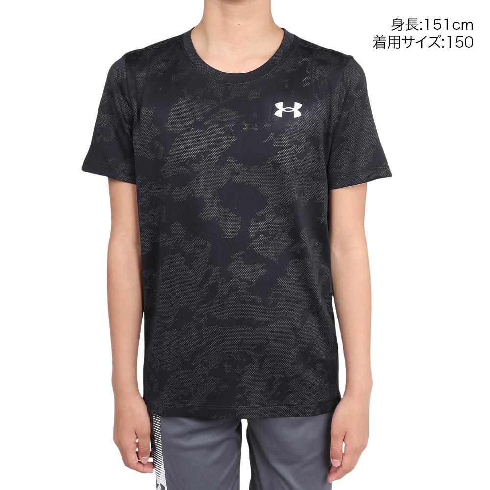 アンダーアーマー（UNDER ARMOUR）（キッズ）ジュニア テック ジャカード 半袖Tシャツ 1390019 001