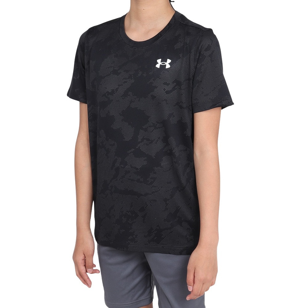 アンダーアーマー（UNDER ARMOUR）（キッズ）ジュニア テック ジャカード 半袖Tシャツ 1390019 001