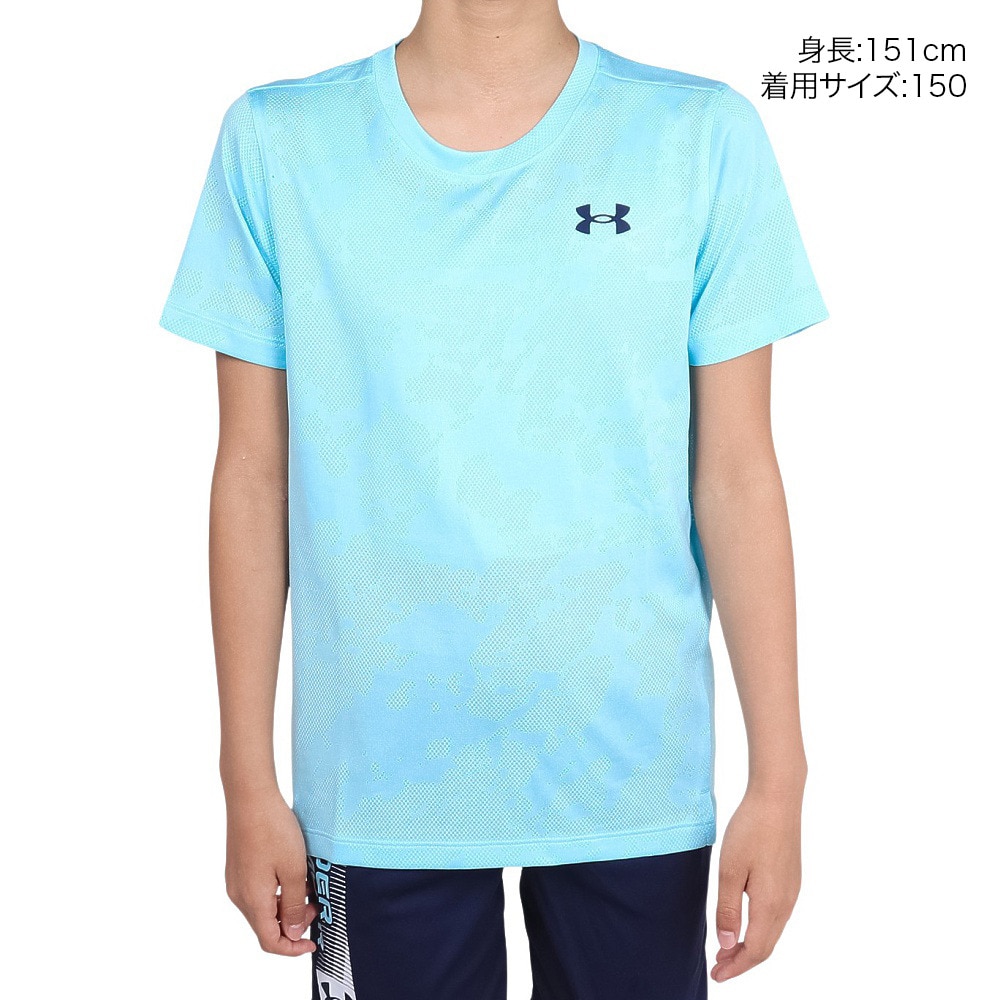 アンダーアーマー（UNDER ARMOUR）（キッズ）ジュニア テック ベント ジャカード 半袖Tシャツ 1390019 494