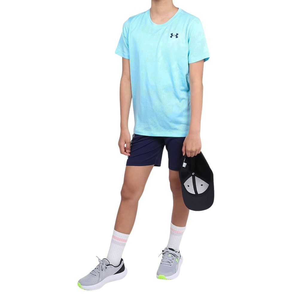 アンダーアーマー（UNDER ARMOUR）（キッズ）ジュニア テック ベント ジャカード 半袖Tシャツ 1390019 494
