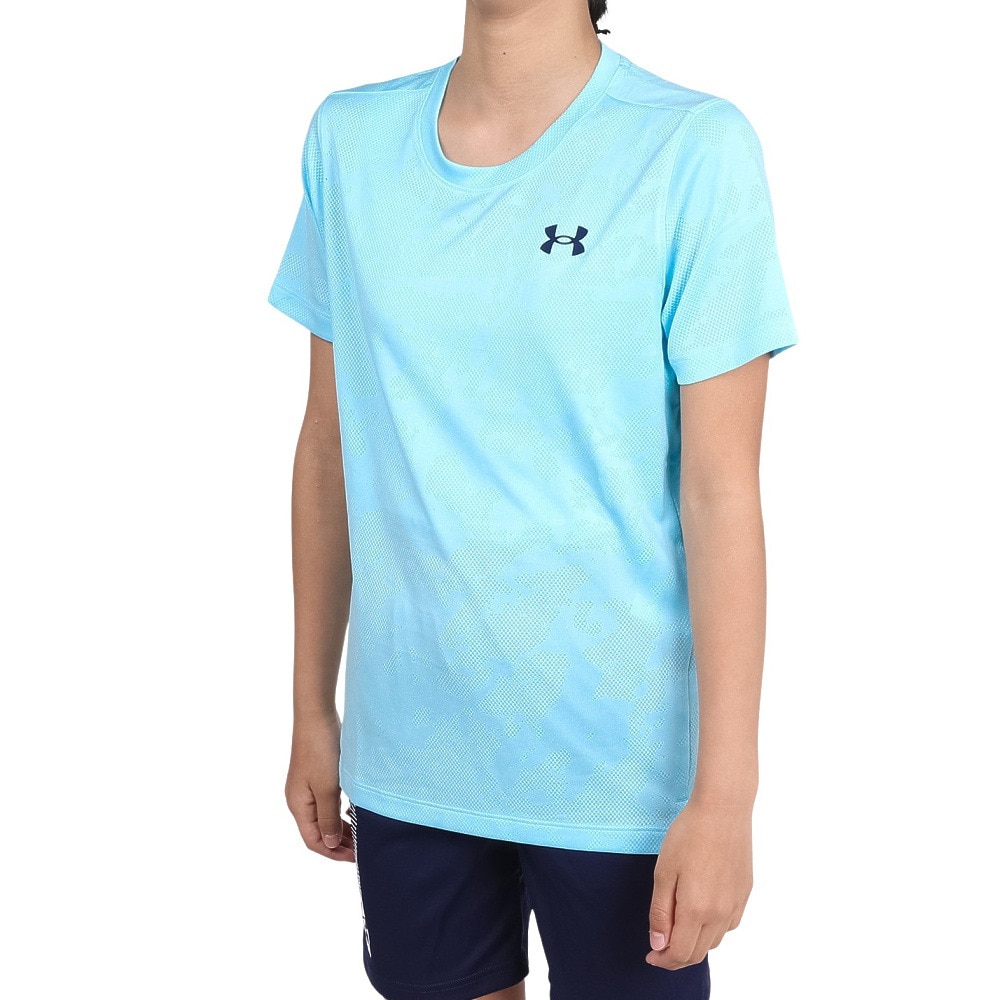 アンダーアーマー（UNDER ARMOUR）（キッズ）ジュニア テック ベント ジャカード 半袖Tシャツ 1390019 494