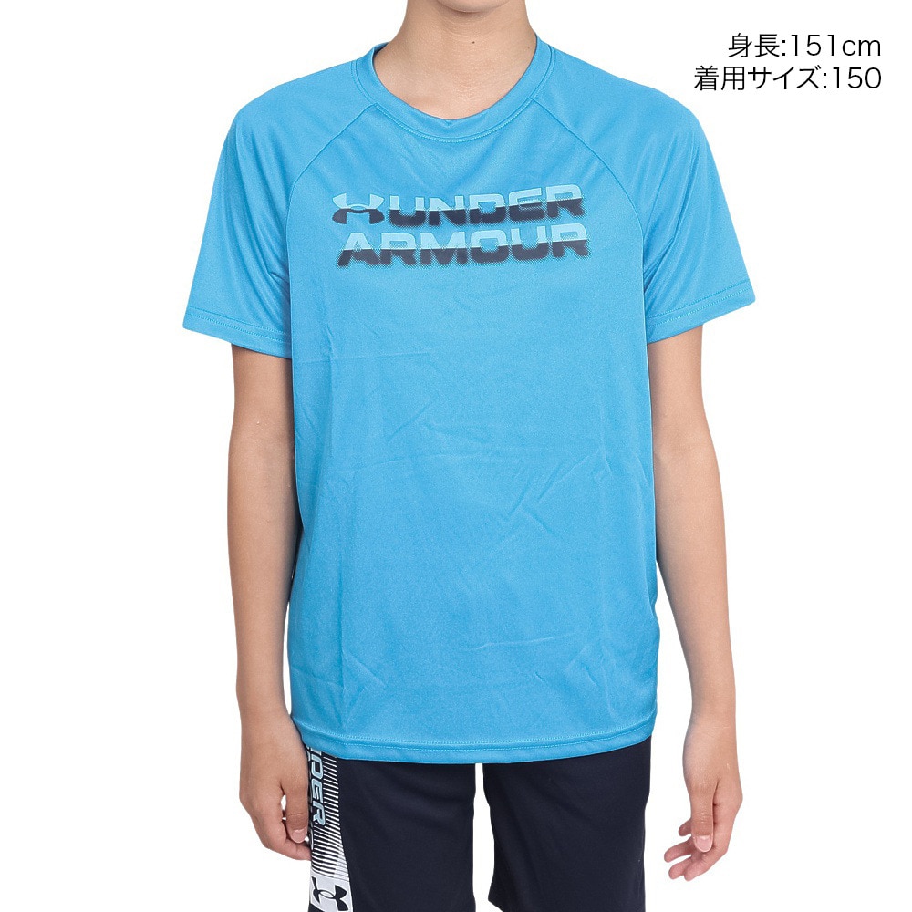 アンダーアーマー（UNDER ARMOUR）（キッズ）ジュニア UAテック スプリットロゴ ショートスリーブ Tシャツ 1390280 419