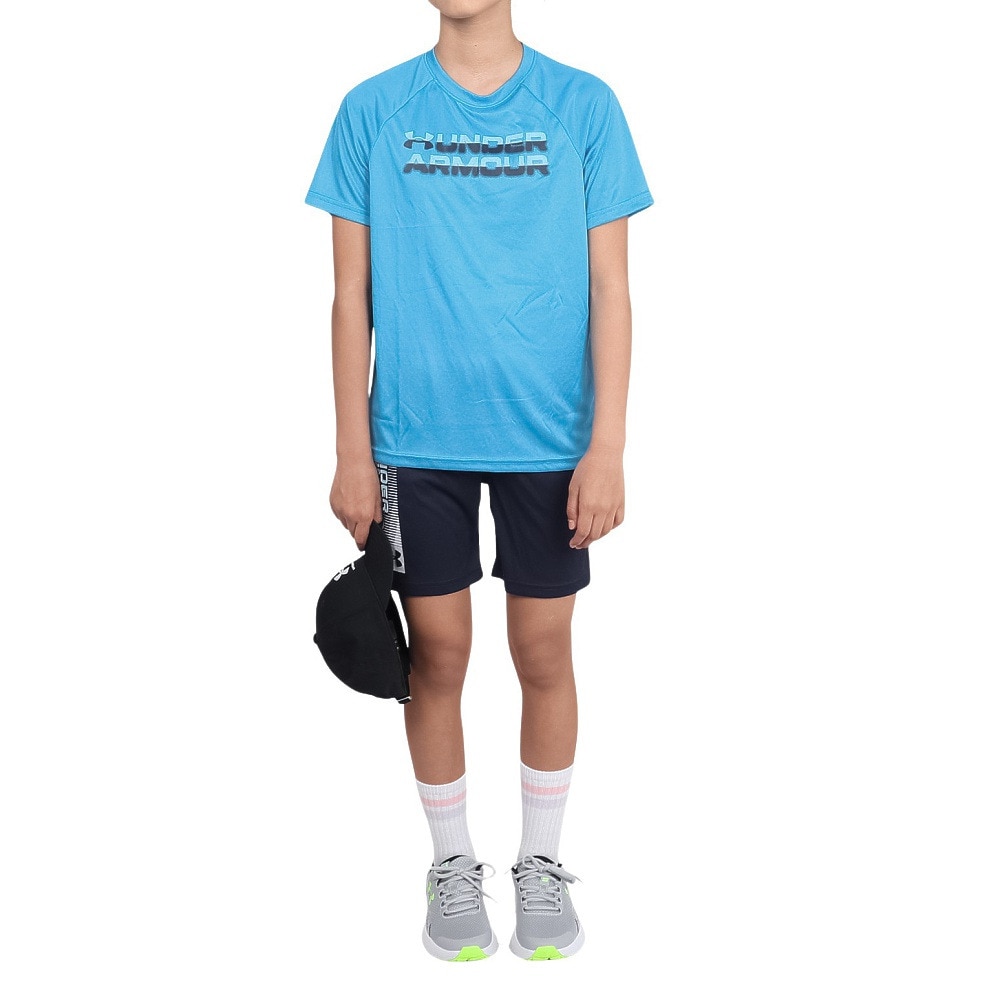 アンダーアーマー（UNDER ARMOUR）（キッズ）ジュニア UAテック スプリットロゴ ショートスリーブ Tシャツ 1390280 419