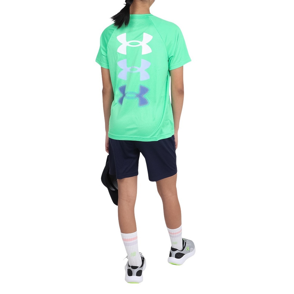 アンダーアーマー（UNDER ARMOUR）（キッズ）ジュニア テック トリプルロゴ 半袖Tシャツ 1390281 299