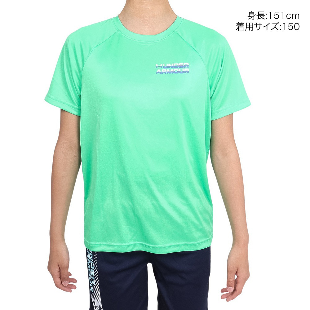 アンダーアーマー（UNDER ARMOUR）（キッズ）ジュニア テック トリプルロゴ 半袖Tシャツ 1390281 299
