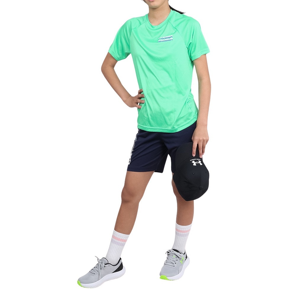 アンダーアーマー（UNDER ARMOUR）（キッズ）ジュニア テック トリプルロゴ 半袖Tシャツ 1390281 299