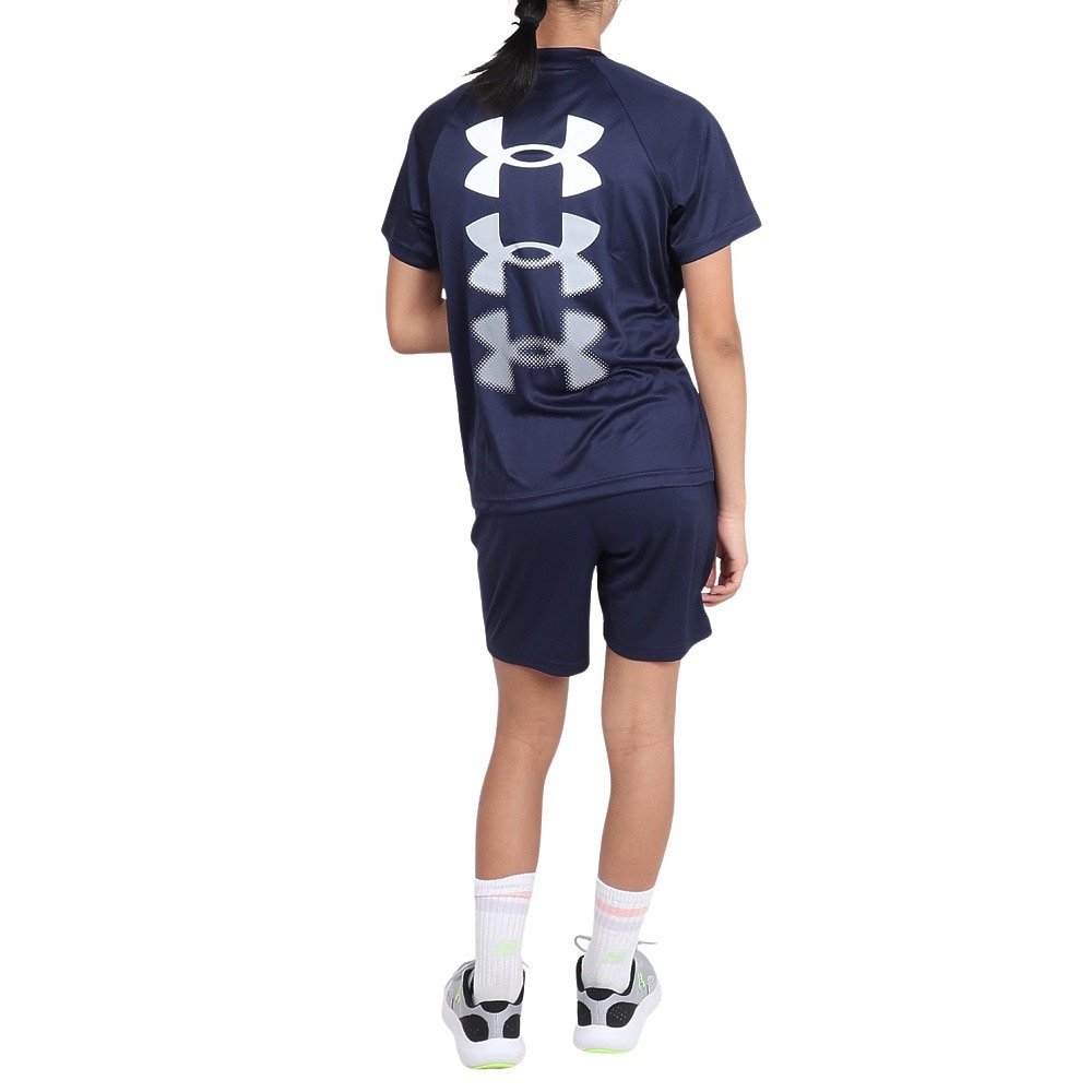 アンダーアーマー（UNDER ARMOUR）（キッズ）ジュニア テック トリプルロゴ 半袖Tシャツ 1390281 410