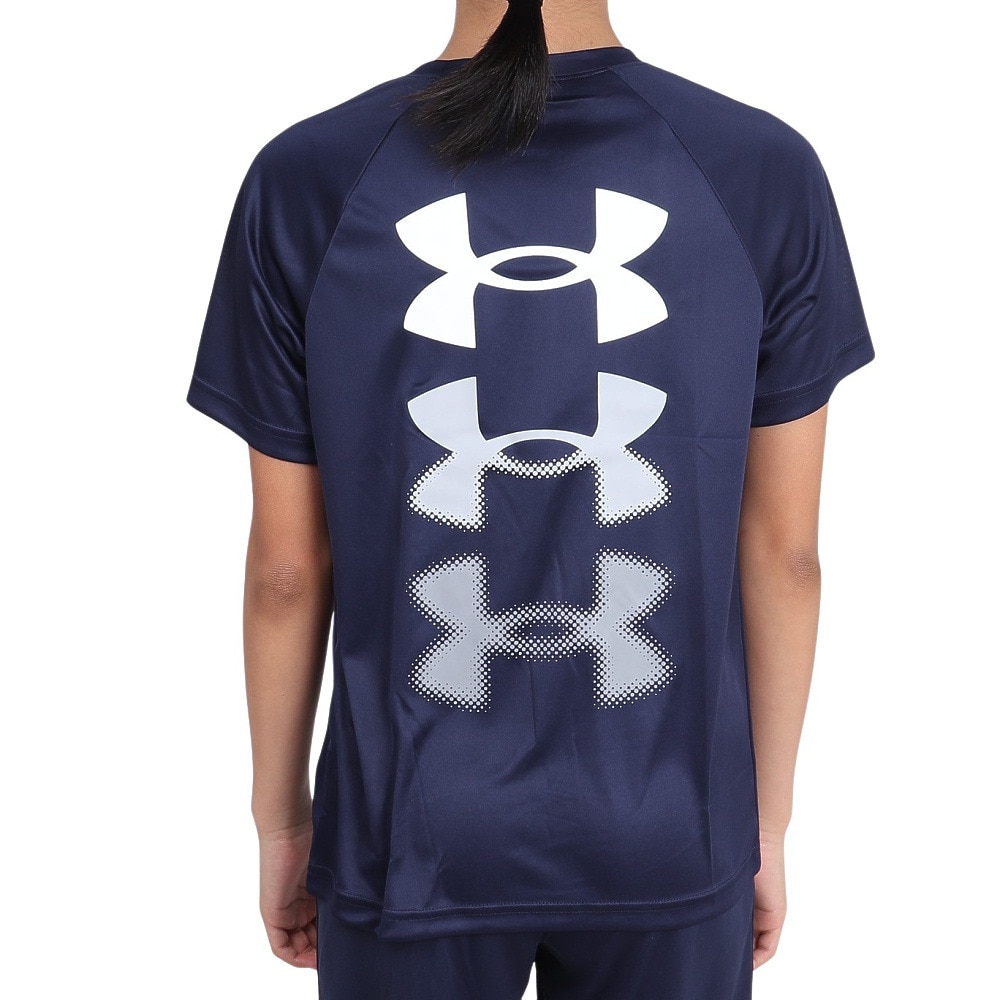 アンダーアーマー（UNDER ARMOUR）（キッズ）ジュニア テック トリプルロゴ 半袖Tシャツ 1390281 410