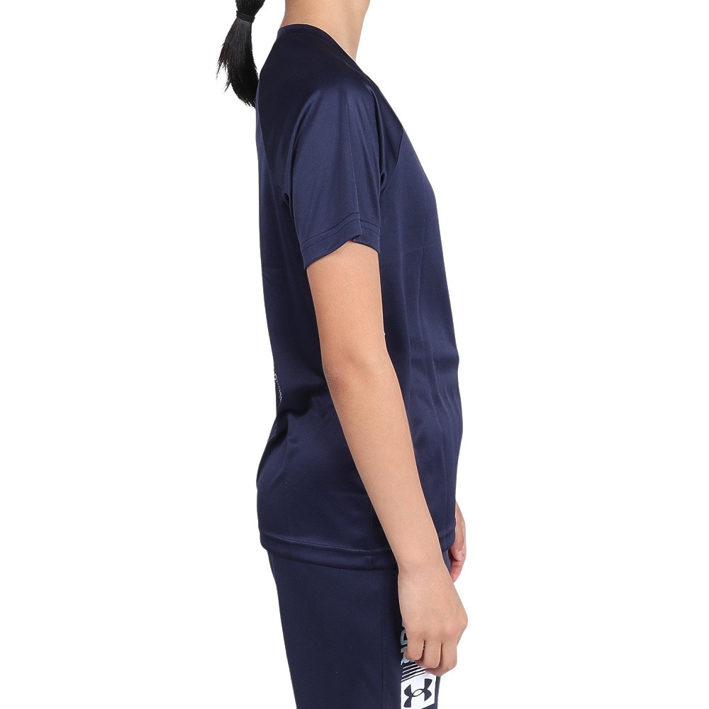 アンダーアーマー（UNDER ARMOUR）（キッズ）ジュニア テック トリプルロゴ 半袖Tシャツ 1390281 410