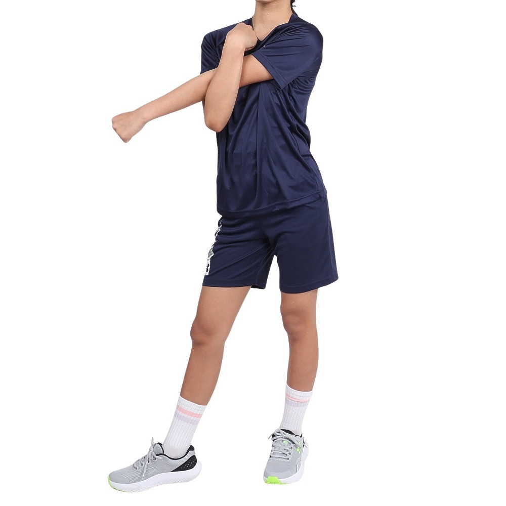 アンダーアーマー（UNDER ARMOUR）（キッズ）ジュニア テック トリプルロゴ 半袖Tシャツ 1390281 410