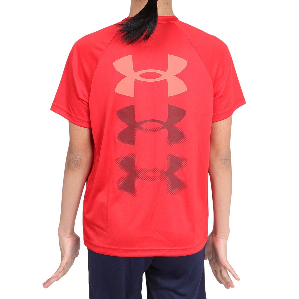 アンダーアーマー（UNDER ARMOUR）（キッズ）ジュニア テック トリプルロゴ 半袖Tシャツ 1390281 600