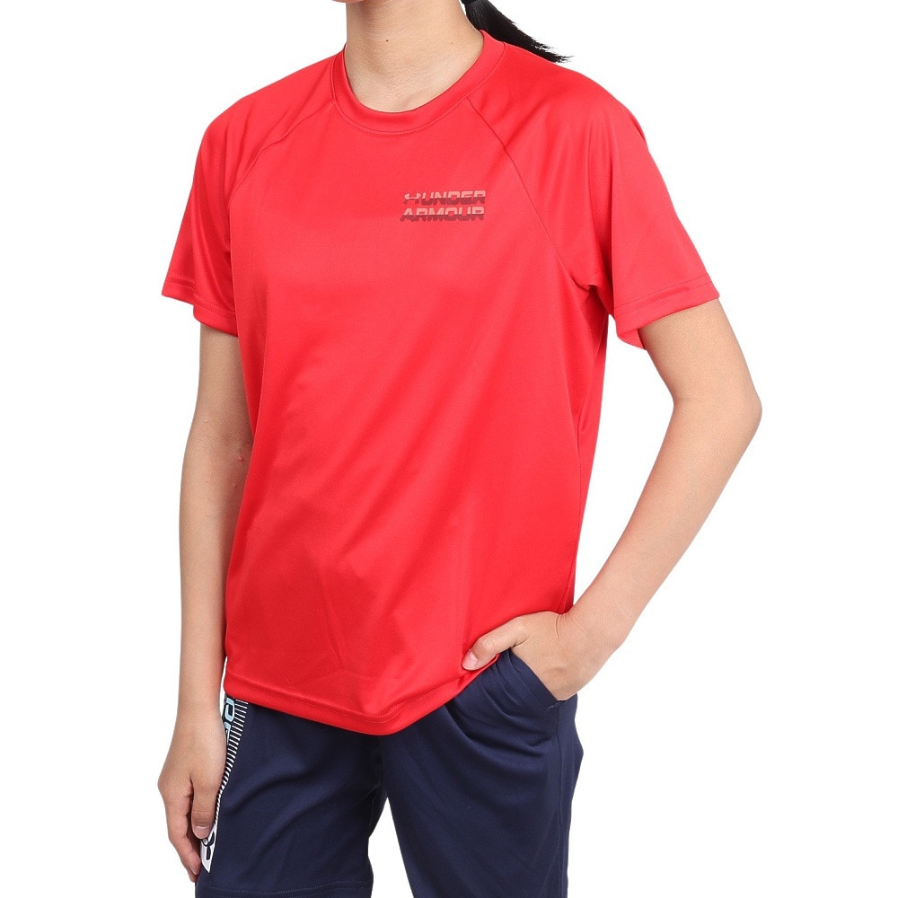 アンダーアーマー（UNDER ARMOUR）（キッズ）ジュニア テック トリプルロゴ 半袖Tシャツ 1390281 600