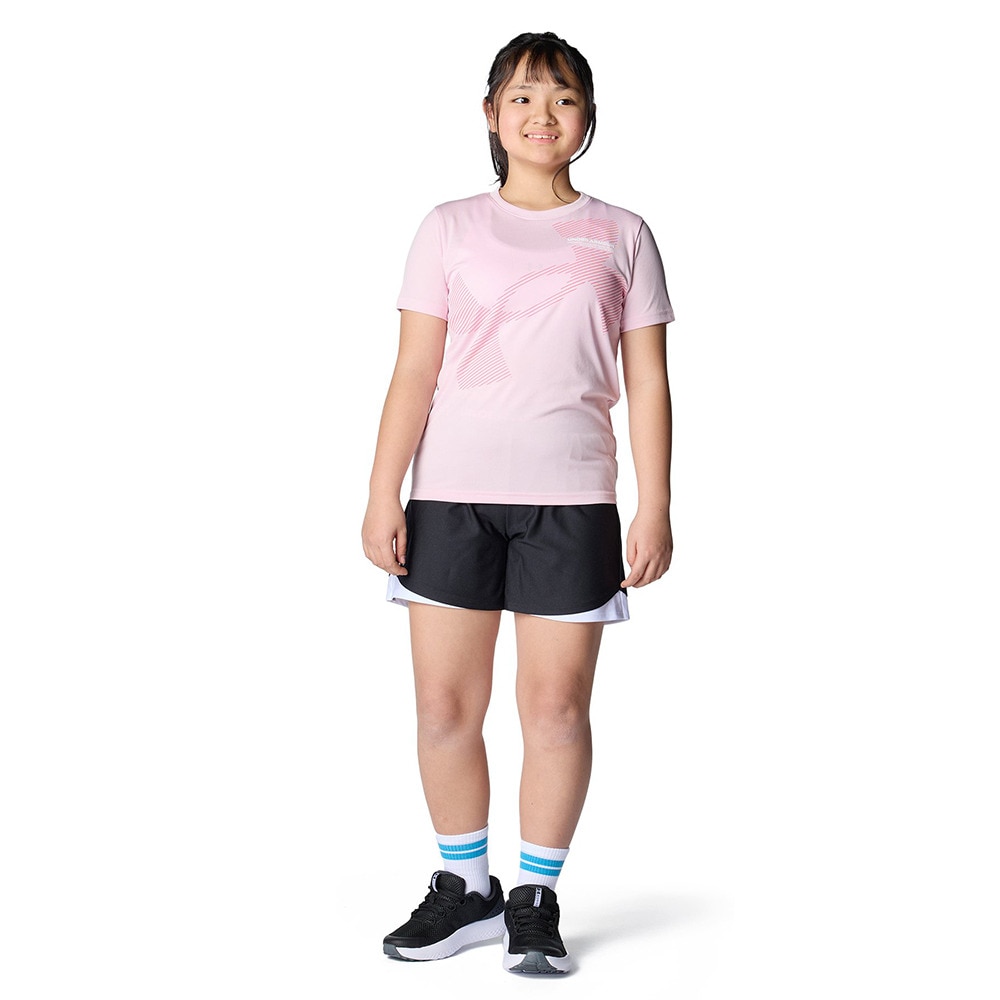 アンダーアーマー（UNDER ARMOUR）（キッズ）ジュニア テック スーパー ビッグロゴ 半袖Tシャツ 6001338 647
