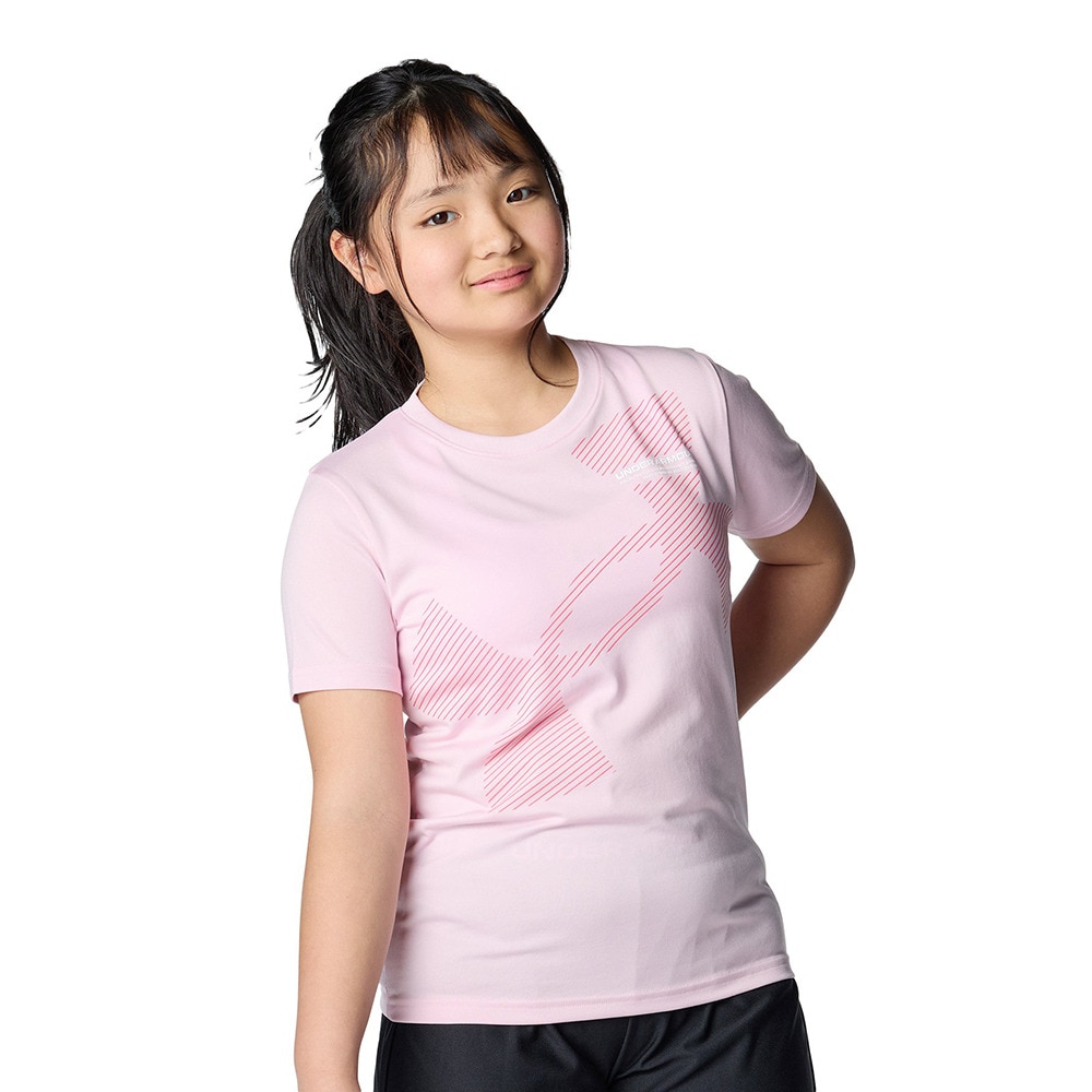 アンダーアーマー（UNDER ARMOUR）（キッズ）ジュニア テック スーパー ビッグロゴ 半袖Tシャツ 6001338 647