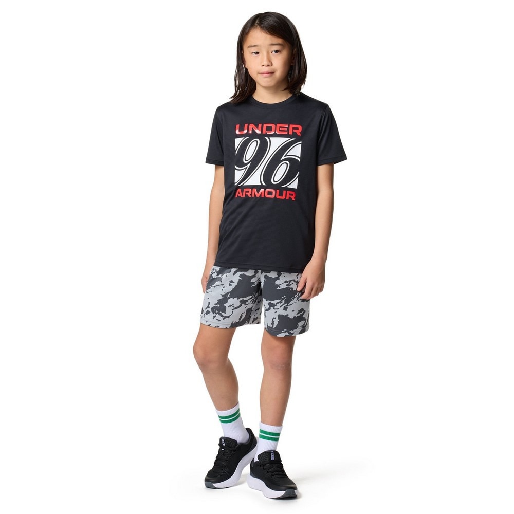 アンダーアーマー（UNDER ARMOUR）（キッズ）スピードストライド 96ロゴ ショートスリーブ Tシャツ 6005306 001