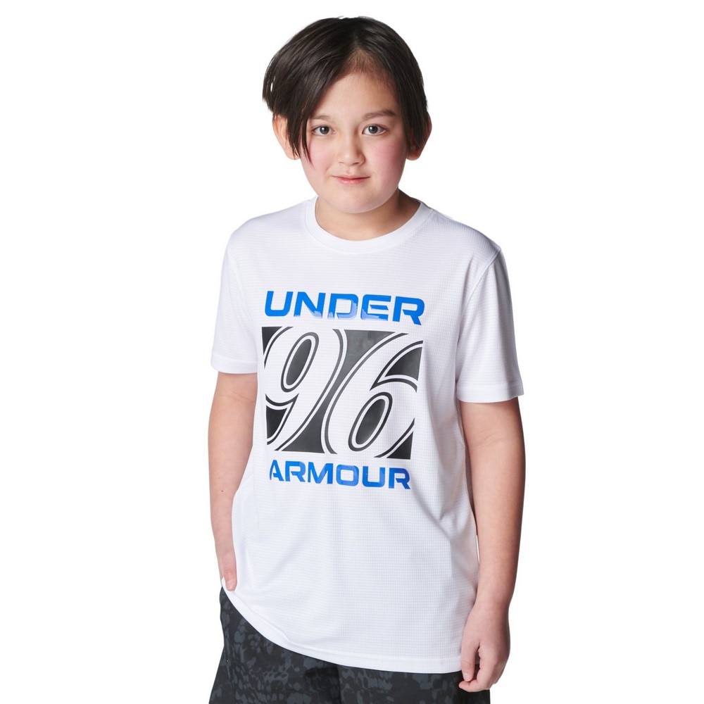 アンダーアーマー（UNDER ARMOUR）（キッズ）スピードストライド 96ロゴ ショートスリーブ Tシャツ 6005306 100